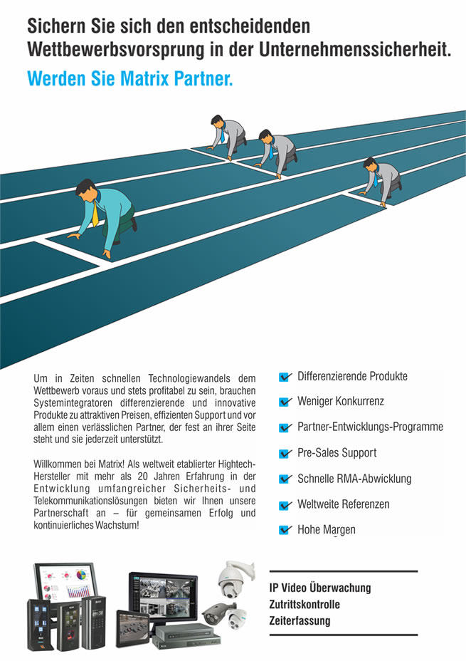 Werden Sie Matrix Partner.